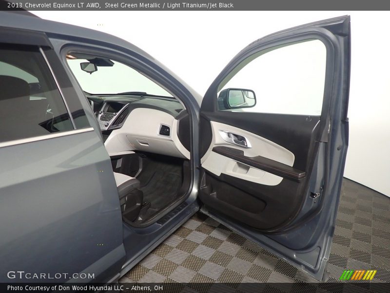 Steel Green Metallic / Light Titanium/Jet Black 2013 Chevrolet Equinox LT AWD