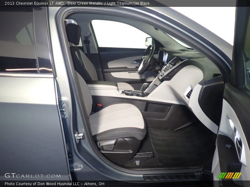 Steel Green Metallic / Light Titanium/Jet Black 2013 Chevrolet Equinox LT AWD