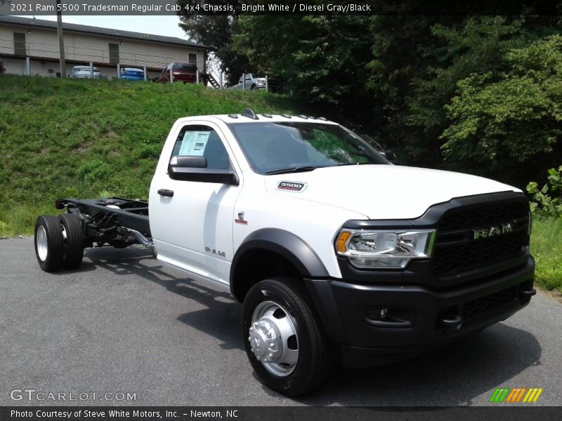 Bright White / Diesel Gray/Black 2021 Ram 5500 Tradesman Regular Cab 4x4 Chassis