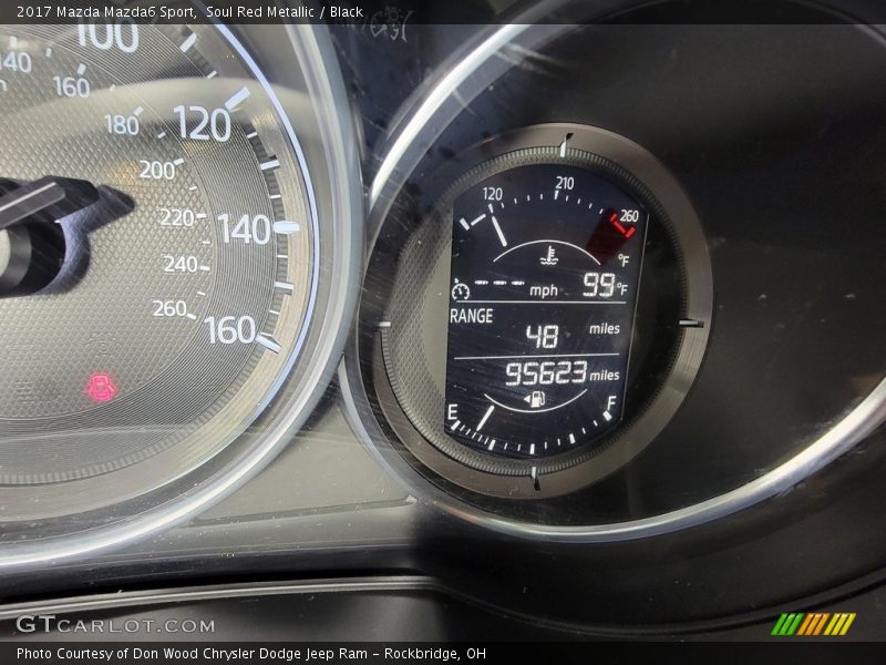 Soul Red Metallic / Black 2017 Mazda Mazda6 Sport
