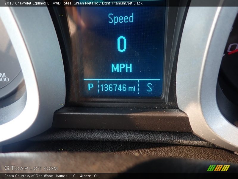 Steel Green Metallic / Light Titanium/Jet Black 2013 Chevrolet Equinox LT AWD