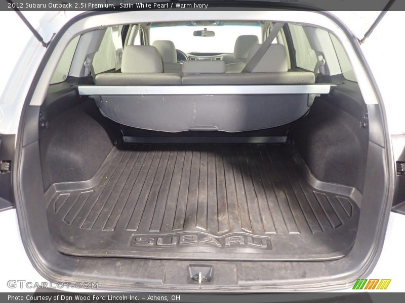  2012 Outback 2.5i Premium Trunk