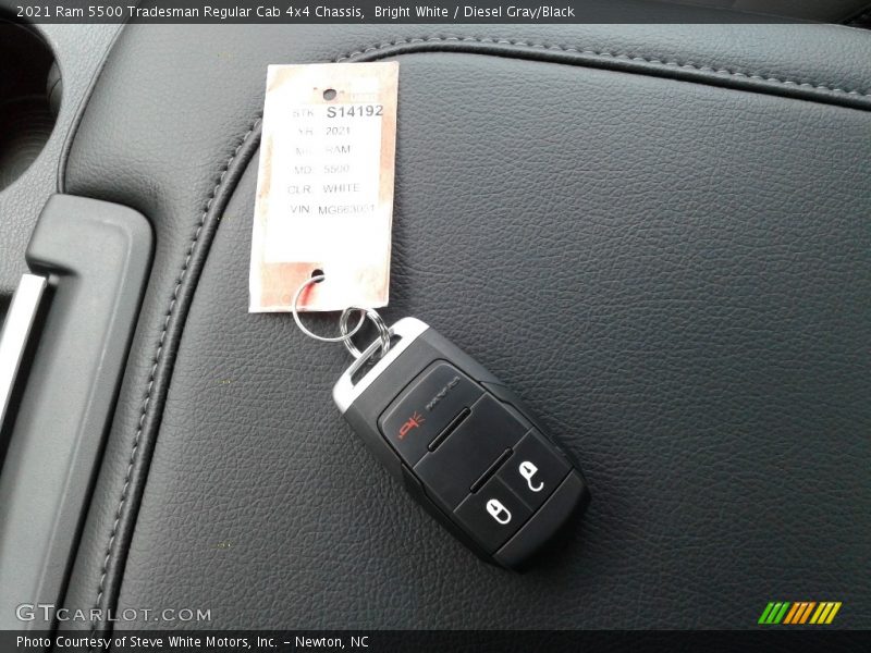 Bright White / Diesel Gray/Black 2021 Ram 5500 Tradesman Regular Cab 4x4 Chassis