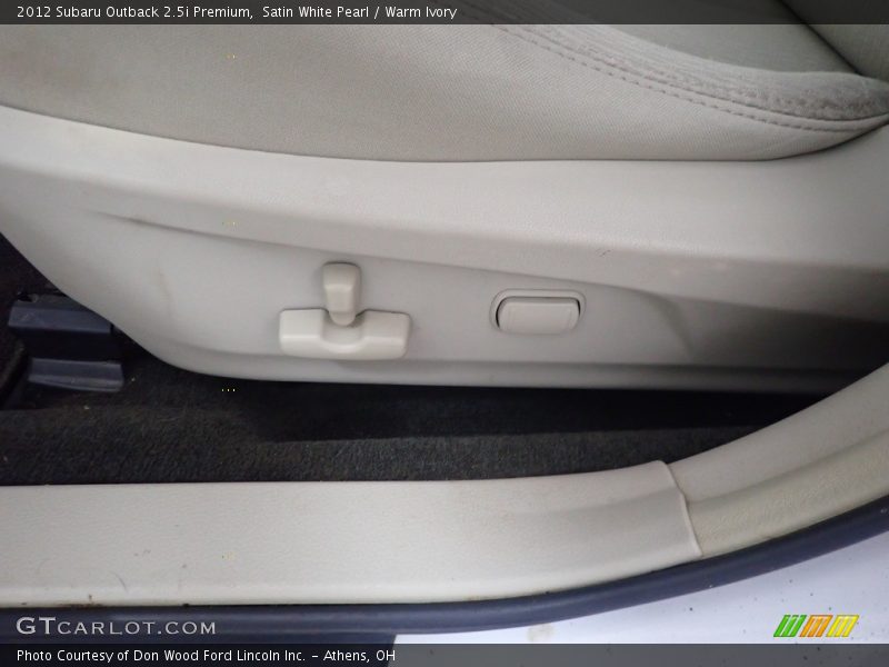 Front Seat of 2012 Outback 2.5i Premium