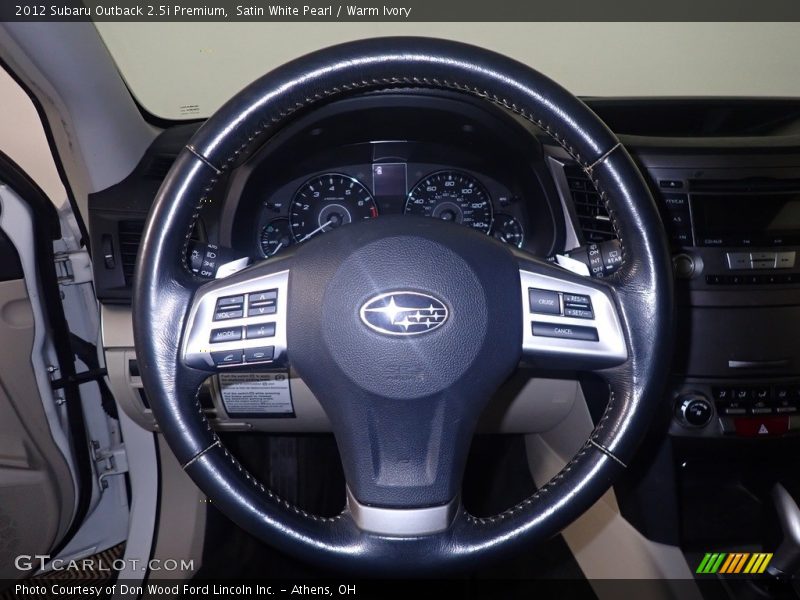  2012 Outback 2.5i Premium Steering Wheel
