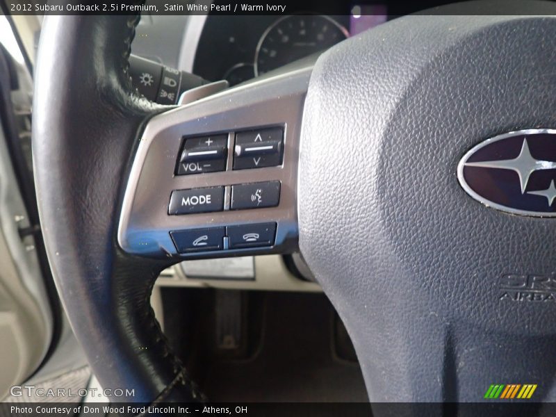  2012 Outback 2.5i Premium Steering Wheel