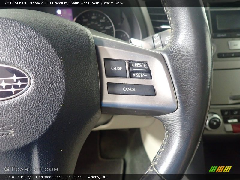  2012 Outback 2.5i Premium Steering Wheel