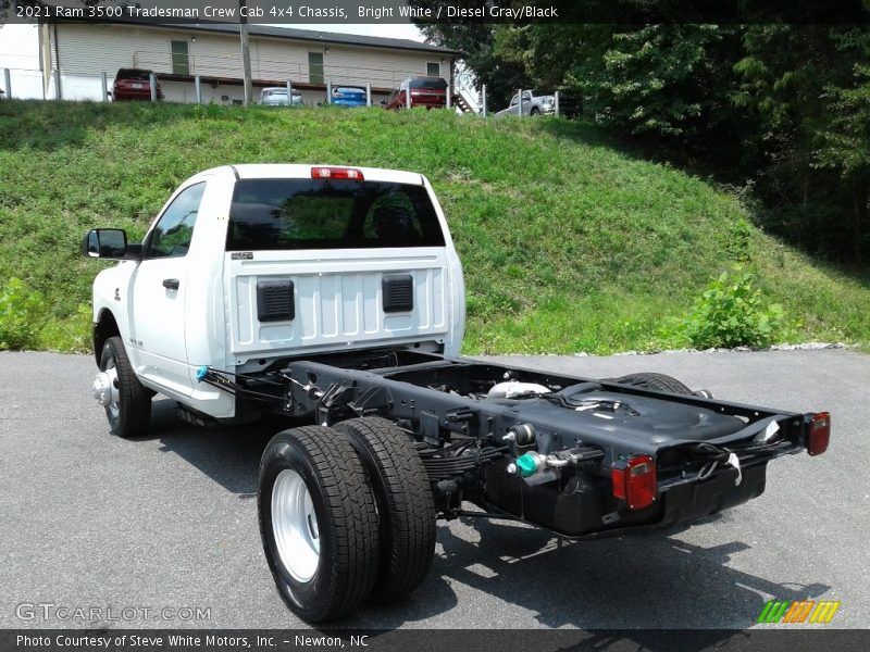 Bright White / Diesel Gray/Black 2021 Ram 3500 Tradesman Crew Cab 4x4 Chassis