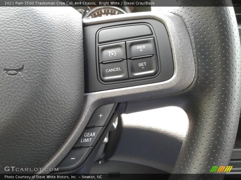 Bright White / Diesel Gray/Black 2021 Ram 3500 Tradesman Crew Cab 4x4 Chassis