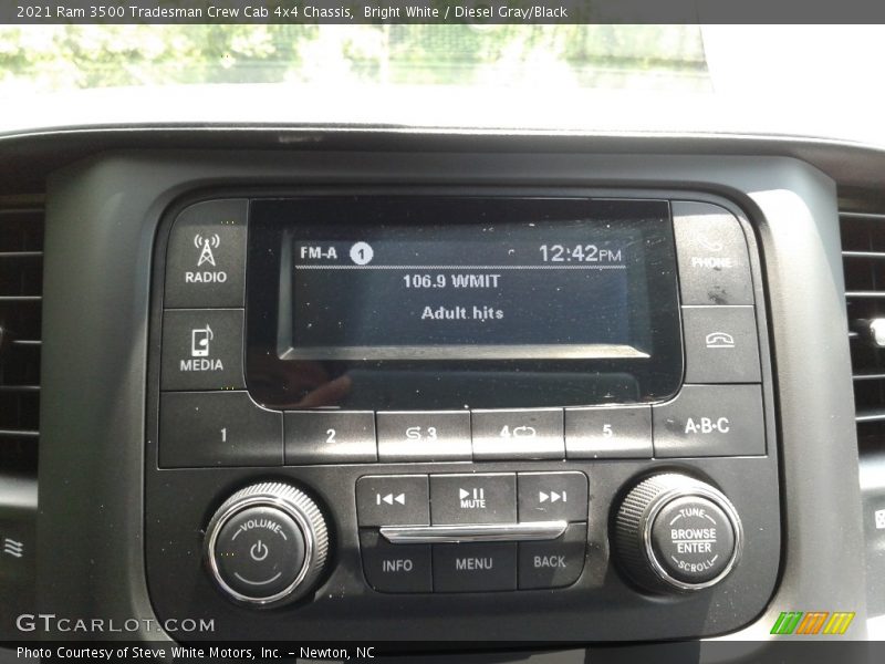 Bright White / Diesel Gray/Black 2021 Ram 3500 Tradesman Crew Cab 4x4 Chassis