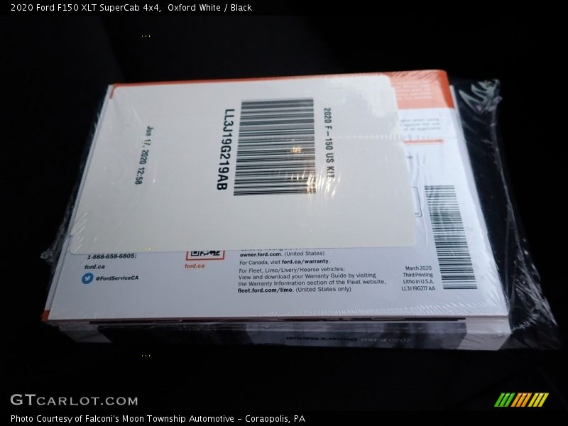 Oxford White / Black 2020 Ford F150 XLT SuperCab 4x4