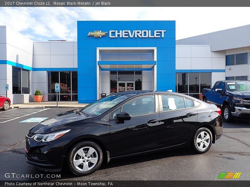 Mosaic Black Metallic / Jet Black 2017 Chevrolet Cruze LS