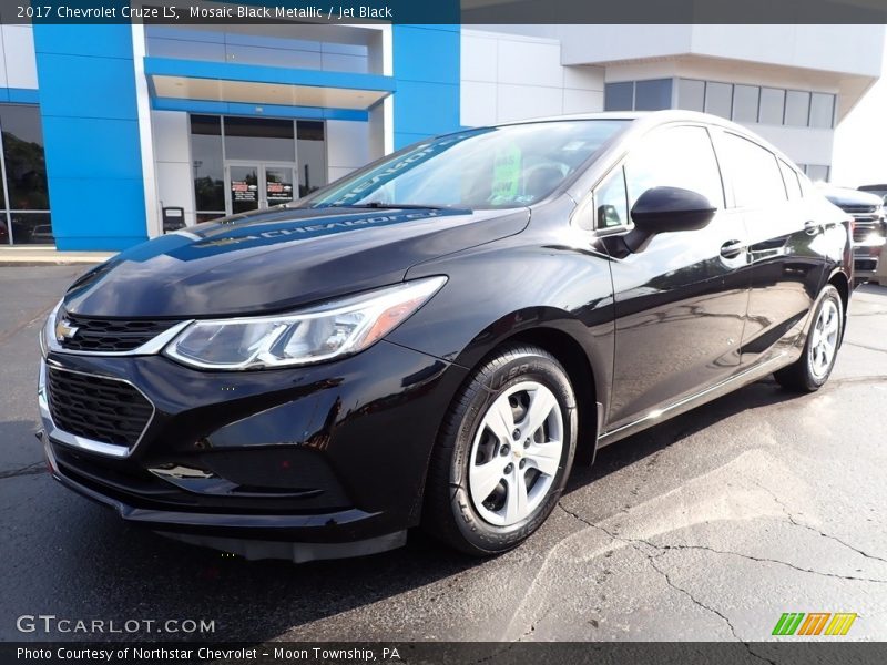 Mosaic Black Metallic / Jet Black 2017 Chevrolet Cruze LS