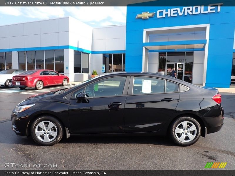 Mosaic Black Metallic / Jet Black 2017 Chevrolet Cruze LS