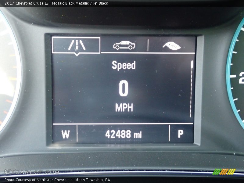 Mosaic Black Metallic / Jet Black 2017 Chevrolet Cruze LS