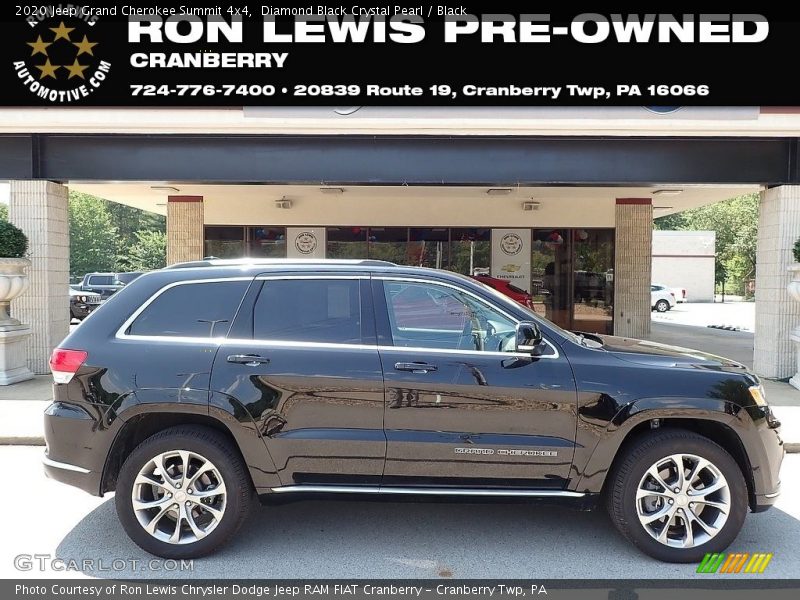 Diamond Black Crystal Pearl / Black 2020 Jeep Grand Cherokee Summit 4x4