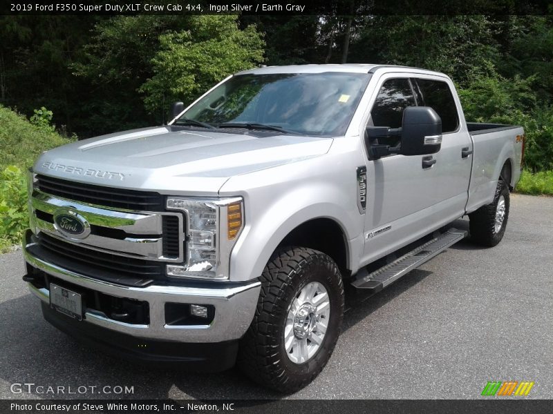 Ingot Silver / Earth Gray 2019 Ford F350 Super Duty XLT Crew Cab 4x4