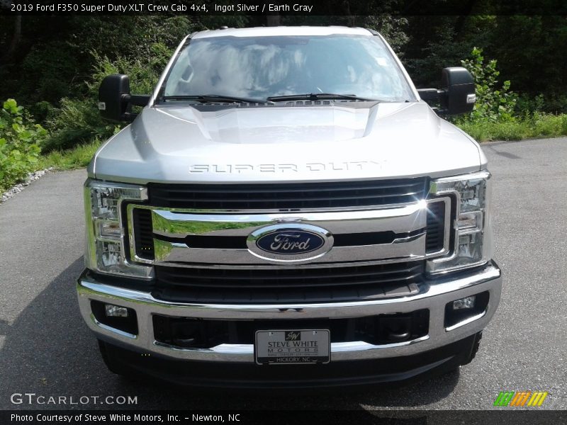 Ingot Silver / Earth Gray 2019 Ford F350 Super Duty XLT Crew Cab 4x4