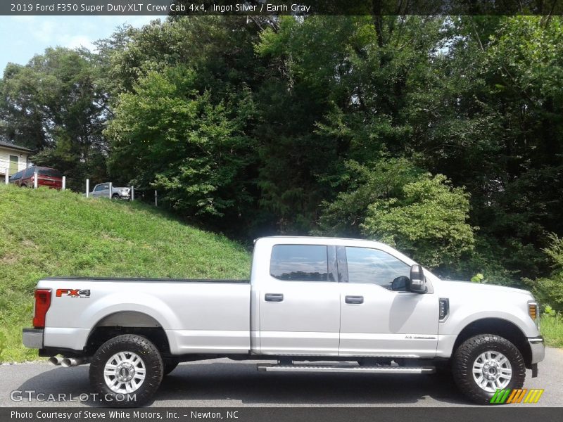 Ingot Silver / Earth Gray 2019 Ford F350 Super Duty XLT Crew Cab 4x4