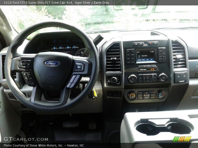 Ingot Silver / Earth Gray 2019 Ford F350 Super Duty XLT Crew Cab 4x4
