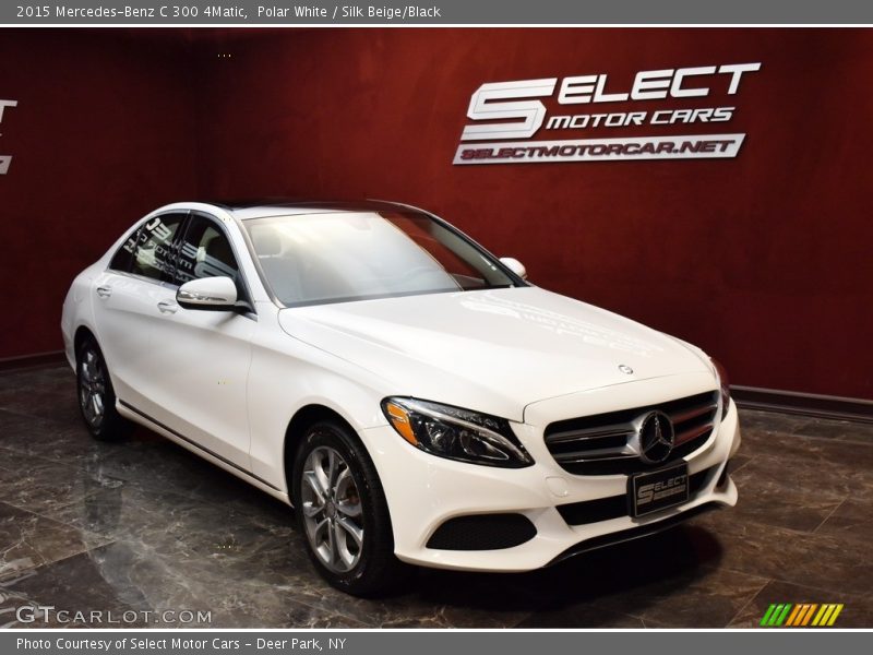 Polar White / Silk Beige/Black 2015 Mercedes-Benz C 300 4Matic