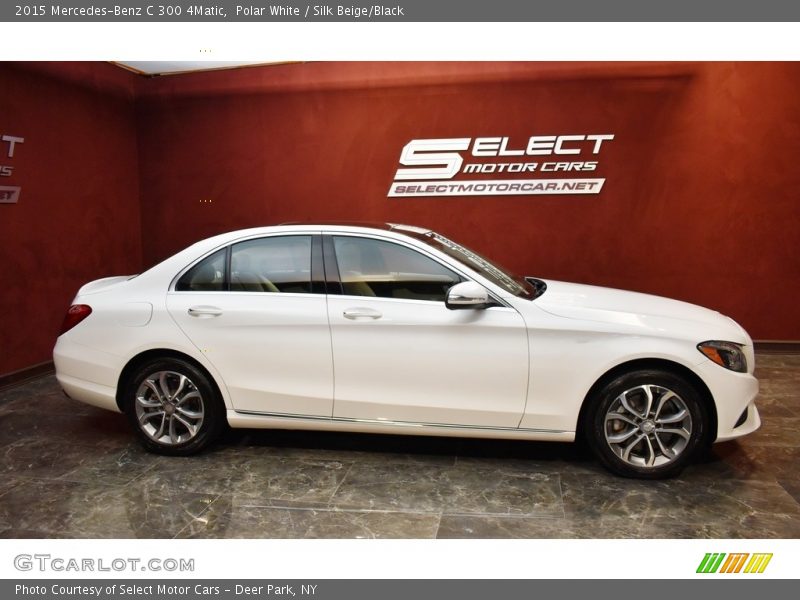 Polar White / Silk Beige/Black 2015 Mercedes-Benz C 300 4Matic