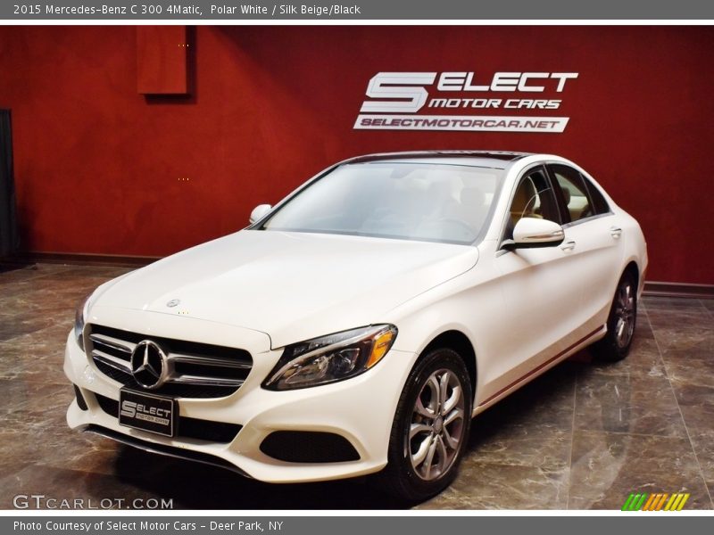 Polar White / Silk Beige/Black 2015 Mercedes-Benz C 300 4Matic