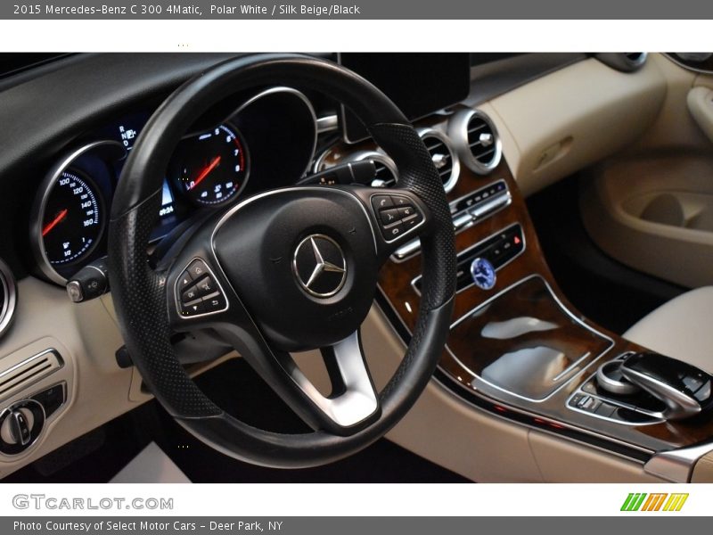 Polar White / Silk Beige/Black 2015 Mercedes-Benz C 300 4Matic