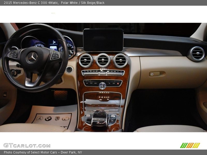 Polar White / Silk Beige/Black 2015 Mercedes-Benz C 300 4Matic