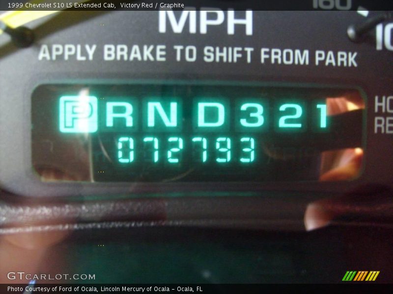 Victory Red / Graphite 1999 Chevrolet S10 LS Extended Cab