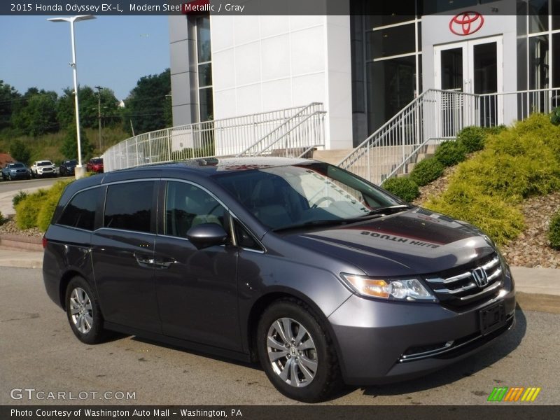 Modern Steel Metallic / Gray 2015 Honda Odyssey EX-L