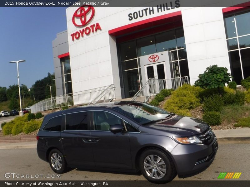 Modern Steel Metallic / Gray 2015 Honda Odyssey EX-L