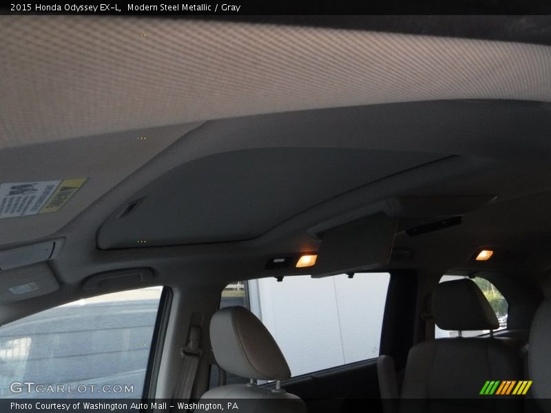 Modern Steel Metallic / Gray 2015 Honda Odyssey EX-L
