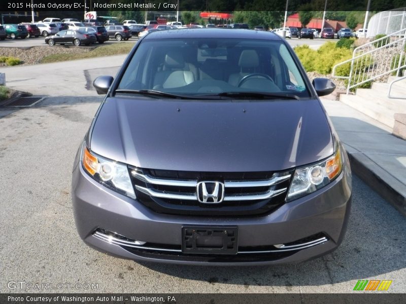 Modern Steel Metallic / Gray 2015 Honda Odyssey EX-L