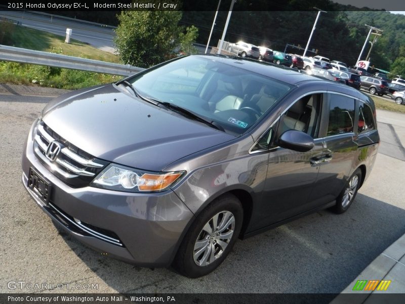 Modern Steel Metallic / Gray 2015 Honda Odyssey EX-L