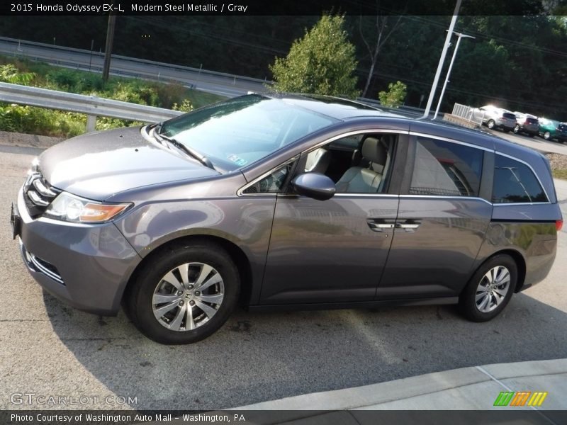 Modern Steel Metallic / Gray 2015 Honda Odyssey EX-L