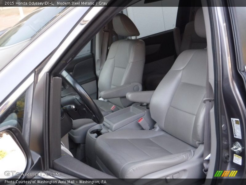 Modern Steel Metallic / Gray 2015 Honda Odyssey EX-L