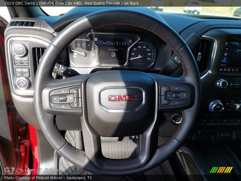 Red Quartz Tintcoat / Jet Black 2020 GMC Sierra 1500 AT4 Crew Cab 4WD