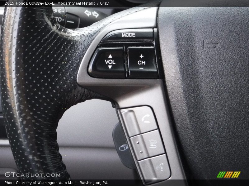 Modern Steel Metallic / Gray 2015 Honda Odyssey EX-L