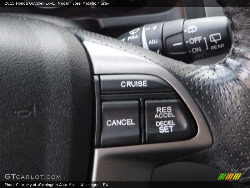 Modern Steel Metallic / Gray 2015 Honda Odyssey EX-L