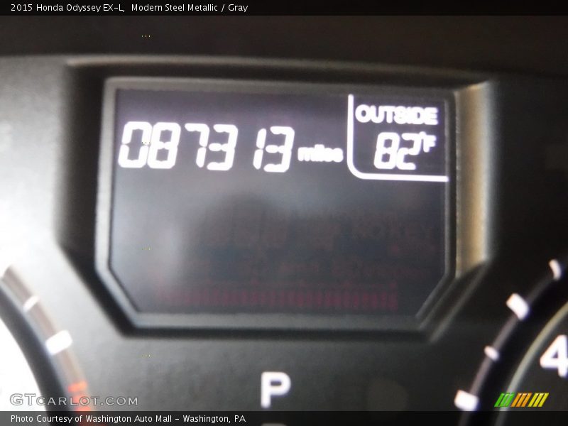 Modern Steel Metallic / Gray 2015 Honda Odyssey EX-L