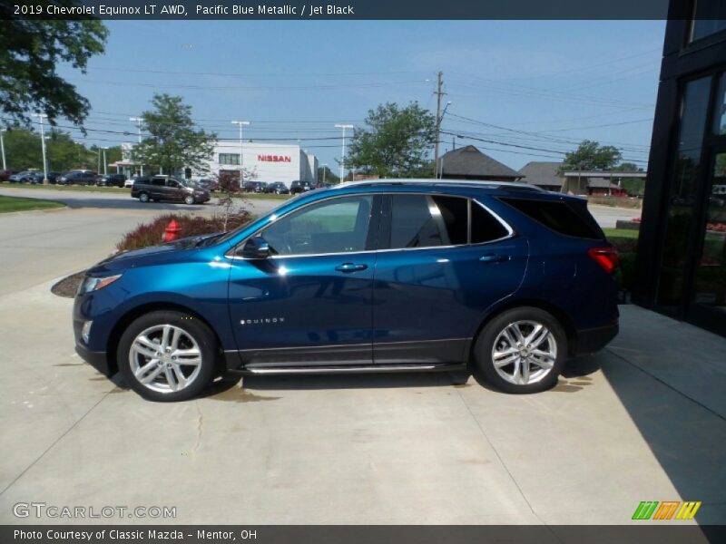 Pacific Blue Metallic / Jet Black 2019 Chevrolet Equinox LT AWD