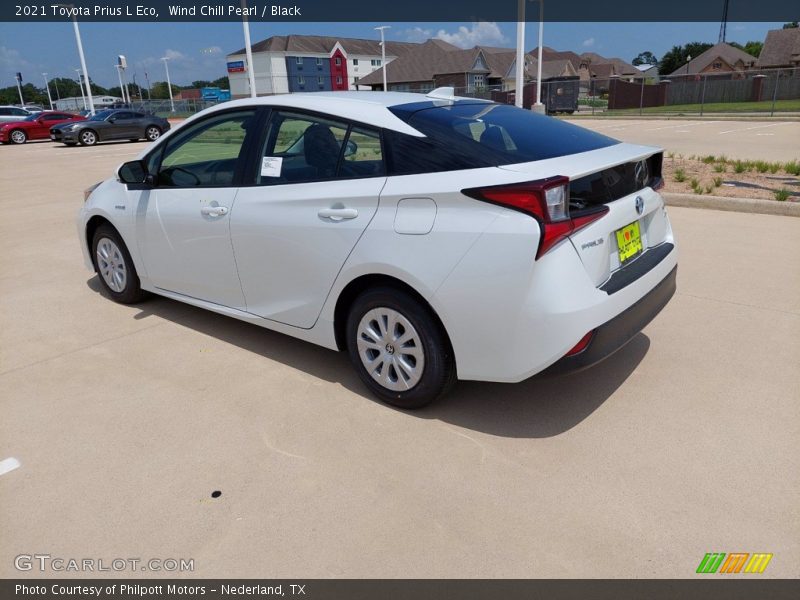 Wind Chill Pearl / Black 2021 Toyota Prius L Eco