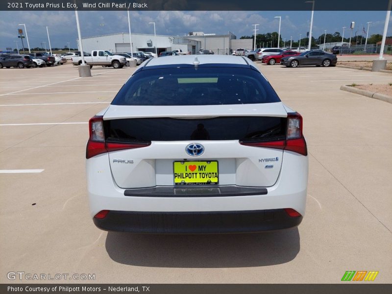 Wind Chill Pearl / Black 2021 Toyota Prius L Eco