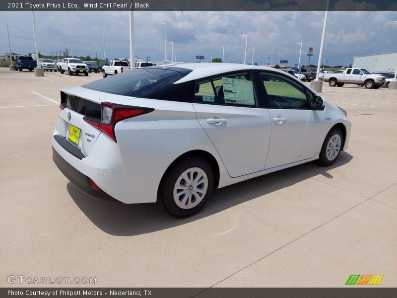 Wind Chill Pearl / Black 2021 Toyota Prius L Eco