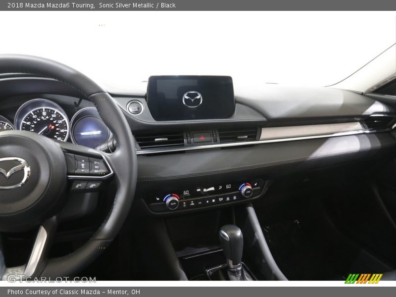 Sonic Silver Metallic / Black 2018 Mazda Mazda6 Touring