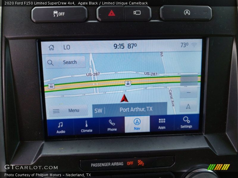 Navigation of 2020 F150 Limited SuperCrew 4x4