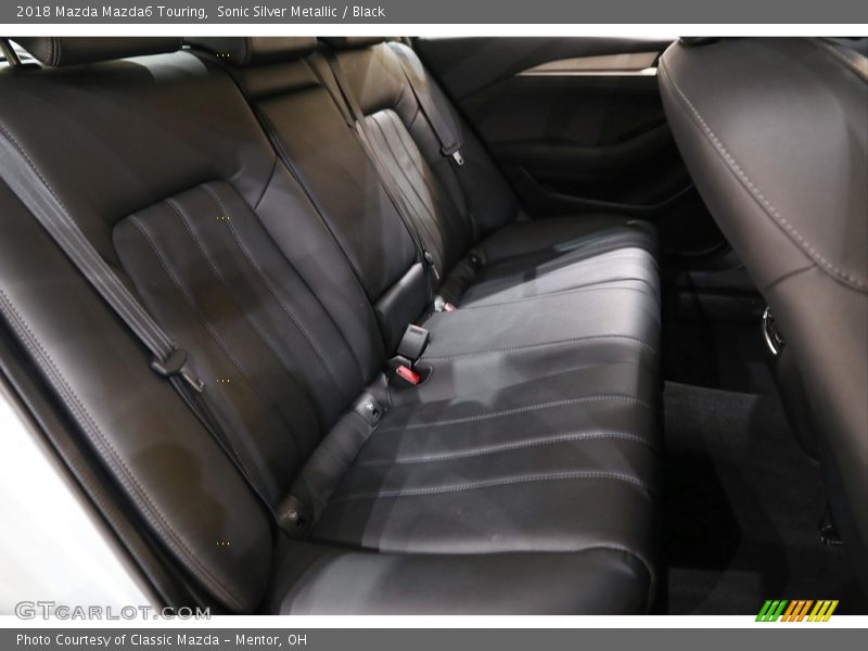 Sonic Silver Metallic / Black 2018 Mazda Mazda6 Touring