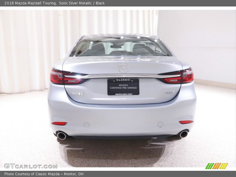 Sonic Silver Metallic / Black 2018 Mazda Mazda6 Touring