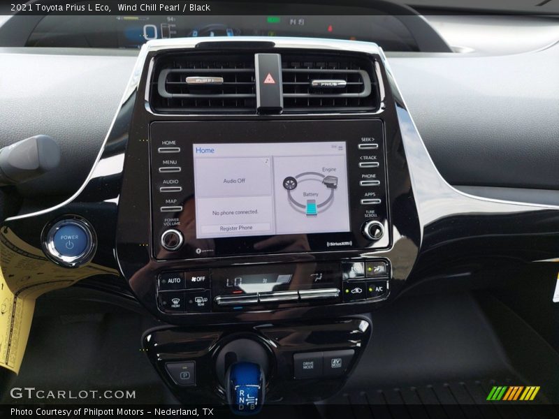 Controls of 2021 Prius L Eco